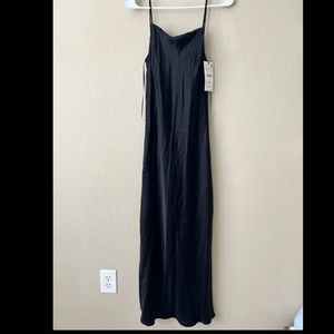 Zara size small black satin dress / never worn
